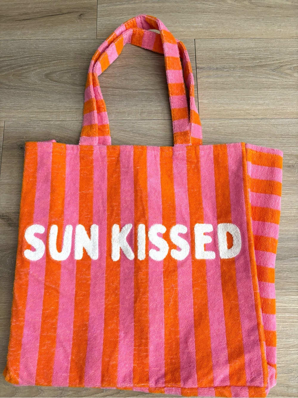Mud Pie Pink Labeled Tote